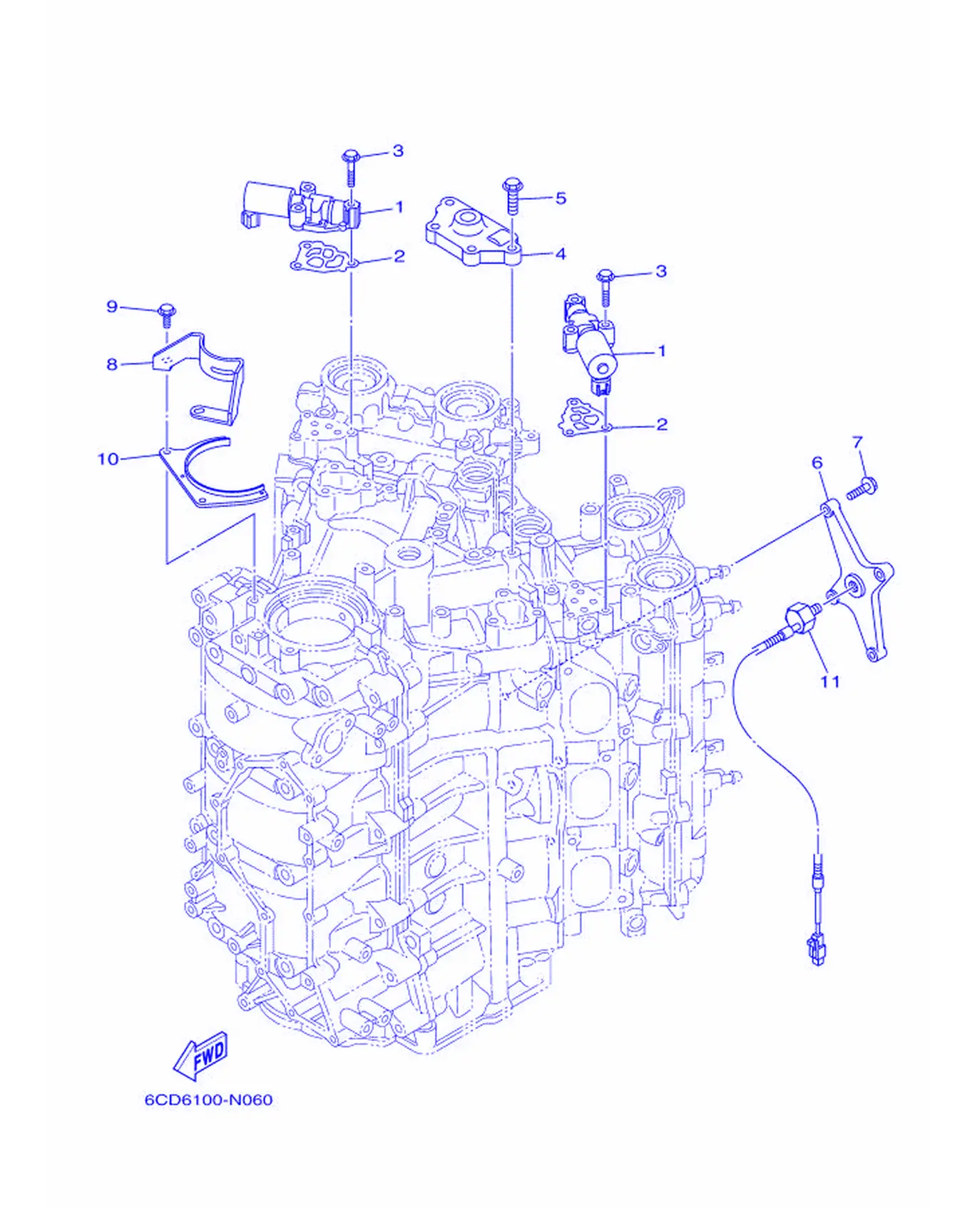 シリンダ & クランクケース 3爆炸图